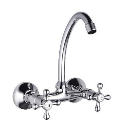 Chine Electric Faucets Dual To Handle Wall Mounted Kitchen Faucet Wall Mounted, Wall Mounted à vendre