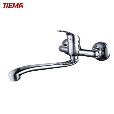 Chine 2021 Contemporary Cheap Vertical Single Lever Wall Mounted Faucets Water Sink Kitchen Brass Faucet Thermostatic à vendre