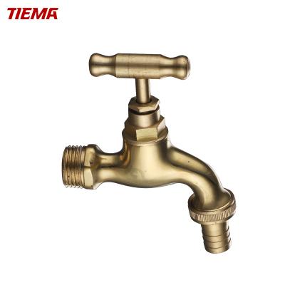 China Promotion Brass Bibcock 1/2'*3/4 Cold Water Wash Traditional High Quality Brass Water Faucet for sale