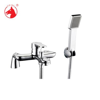 China With Slide Bar Hot Cold Water Bath Mixer With Hand Shower With Slide Bar en venta