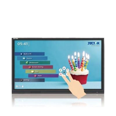 China JECTOR 4k Touch Screen Interactive Electronic Whiteboard Led Interactive Whiteboard 65 Inch 65