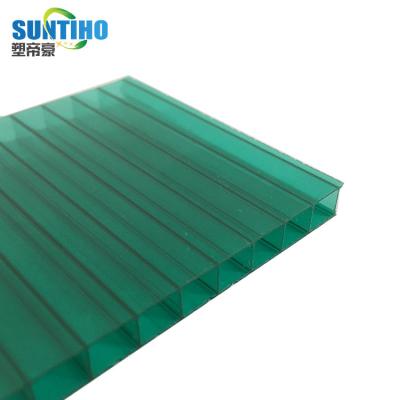 China 100% 12mm Thickness Two Cavity Wall Sheet Polycarbonate Sheet PC Material Virgin Greenhouse Film for sale