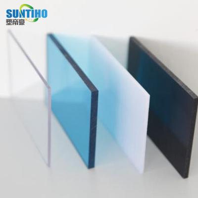 China 100% Waterproof Cars Wind Baffle 10-15mm Solid Polycarbonate Diffusion Panel From Supplier Compact Polycarbonate Sheet for sale