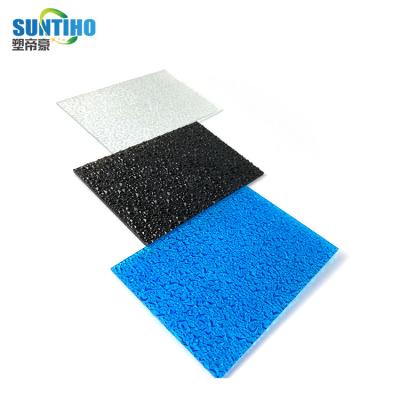 China 100% Factory Supply Clear Waterproof Polycarbonate Embossed Prismatic Sheet Roof Sheet for sale