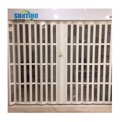 China Door Modern Home Style Plastic UPVC Interior Folding Sliding Silent Door Into Your Life for sale