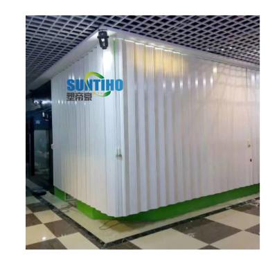 China Modern Plastic Folding Door PVC Sliding Doors Bathroom Accordion China Big Quality for sale