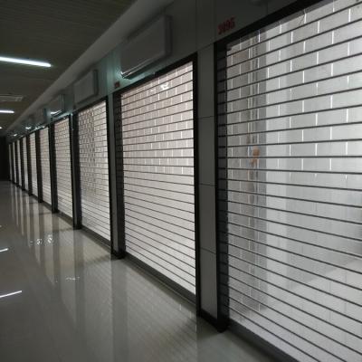 China Design A16-2H3.0 Commercial Automatic Crystal Waterproof Roll Up Grill Doors for sale