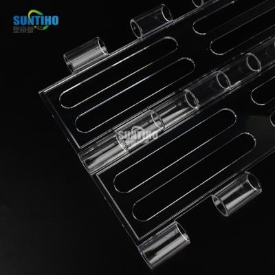 China Polycarbonate Hollow Slats Rolling Shutter Anti Theft Breathable Transparent Door for sale