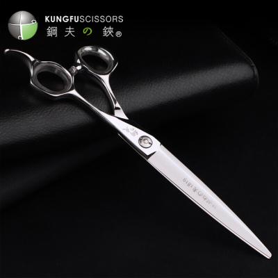 China Fashionable Professional Salon Hair Scissors Hair Thinning Shear KUNGFU Barber Tools Hair Cutting Scissors for sale