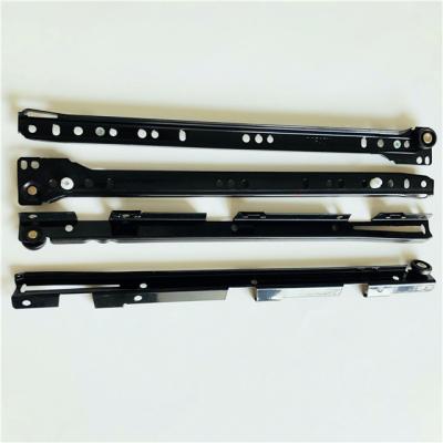 China Modern Black Color FGV Type Clamps On Drawer Slide With Plastic Inserts for sale