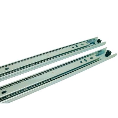 China 40 mm Wide Traditional Side Rack Full Extension Blue Galvanized Ball Bearing Drawer Slide for sale