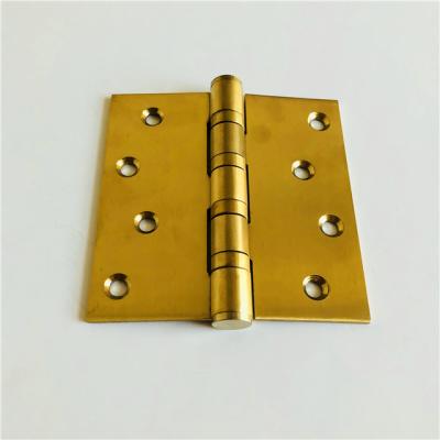 China Factory Price Traditional Wholesale Steel Gold Plated Flat Head 4BB Door Hinge 4