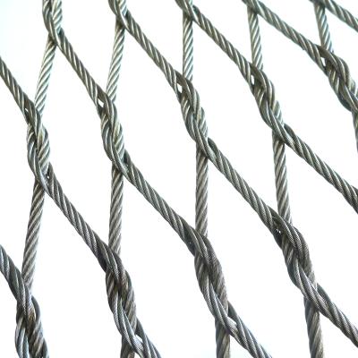 China Eco-friendly Flexible Metal Mesh SS304 Wire Rope Strong Netting Woven Mesh For Sale for sale