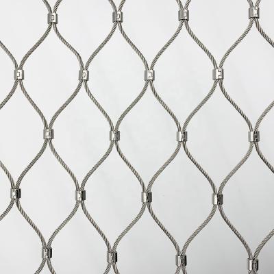 China Plain Weave End Loop / Open Loop / Hand Weave Stainless Steel Rope Mesh for sale