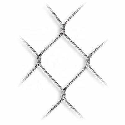 China Knotted Type Parrots Fence Fence/Aviary Mesh Knotted Rope Mesh/Handwoven Woven Diamond 7X7, 7X19 1.2-3.2mm 20-200mm Stainless Steel for sale