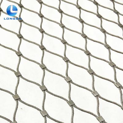 China Factory Price Flexible Stainless Steel Ferrule Mesh Aviary Mesh Zoo Net for sale