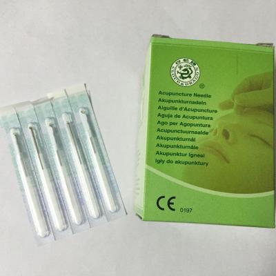 China Silver CE Disposable Acupuncture Needle With Tube for sale