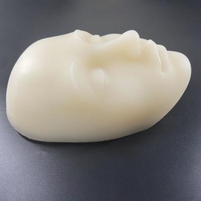 China Soft Medical Silicone Head And Face Acupuncture Teaching Medical Model for sale