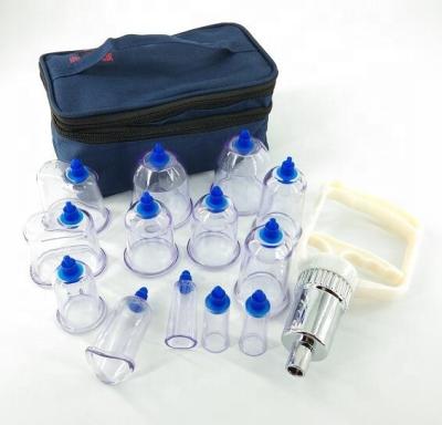 China Durable Plastic Vacuum Strong Massage Acupuncture Suction Cups Suction Cupping Cups Sucking Treatment Sucker 13pcs/set for sale