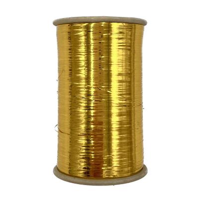 China Wholesale Cheap Price 45g PET Abrasion-Resistant Gold M Type Hand Knitting Yarn Metallic Yarn for sale