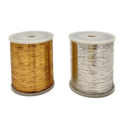 China Manufacturer Dongyang metallic yarn Abrasion-resistant pure composite gold lurex for weaving for sale