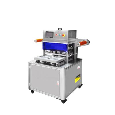 China Modified Food Plastic Film Atmosphere Four Head Sealing Machine For Fish Fresh Vegetable Card Machine for sale