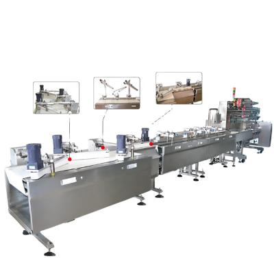 China Food Feeding PACKING LINE L.&R.SIDE GUIDE and TRADITIONAL SORTER SMART BELT for Chocolate for sale