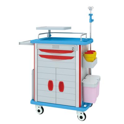 China Modern Crash Trolley Medical Hospital Trolley Price With Caster for sale