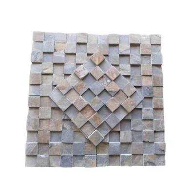 China Nature Direct Selling Accept Custom Mosaic Slate Natural Paver for sale