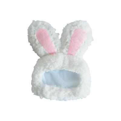 China Funny Plush Bunny Ears Pet Headband 2022 Hot Selling Cat Hat Show Viable Cute Pet Rabbit Ears Headwear for sale