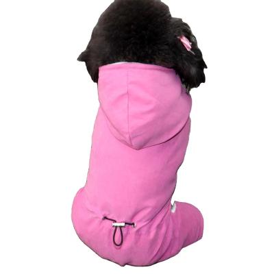 China Sustainable Pet Fall And Winter Padded Puppy Clothes Teddy Bear Quadruped Clothes for sale