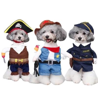 China Viable Funny Dog Clothes Bull Husky Halloween Halloween Dog Costume Pit Costume for sale