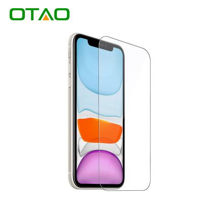 China OTAO Quality 2.5D Clear Bubble Free Affordable Tempered Glass Compatible With iPhone 13 12 11 Pro XS X Max 8 7 Plus Durable Screen Protector for sale