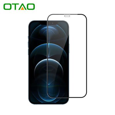 China 9H Hardness OTAO 2.5D For iphone 13 12 11 X pro Max Tempered Glass Film Vidrio Templado Easy Install Tempe Protector Screen Protector for sale