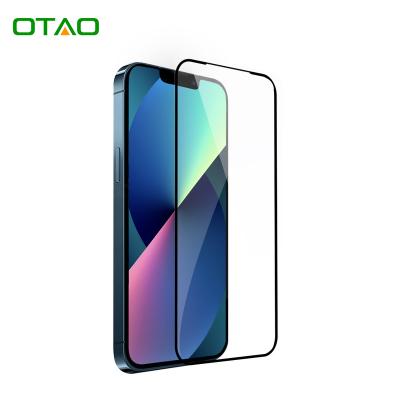 China 9H Hardness OTAO Amazon Amazon Hardness Top 9H 2.5D Glue Full Tempered Glass Film For Mobile Phone Screen Protectors For Iphone13 12 11 for sale