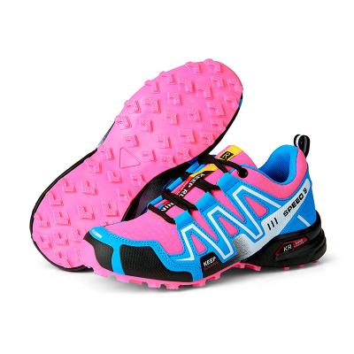 China 2022 new styles unisex walking upper trekking cushioning down hiking shoes Solomon's off-road outdoor hiking shoes women's city hiking shoes for sale