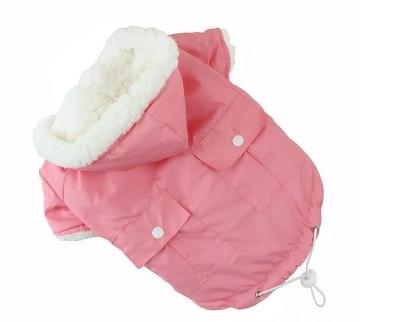 China New Viable Pet Clothes Winter Warm Cotton Vest With Velvet Dog Apparel Wholesale Pet Supplies for sale