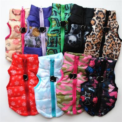 China Sustainable Luxury Pet Clothes Winter Keeping Warm Cozy Dog Outfits Pet Cotton Padded Vest Supplies for sale