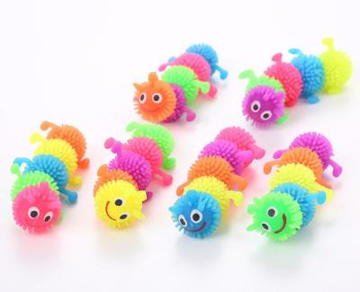 China Wholesale Viable Pet Cat Toys Soft Rubber Ticker Cat Toys Caterpillar Pet Toy for sale