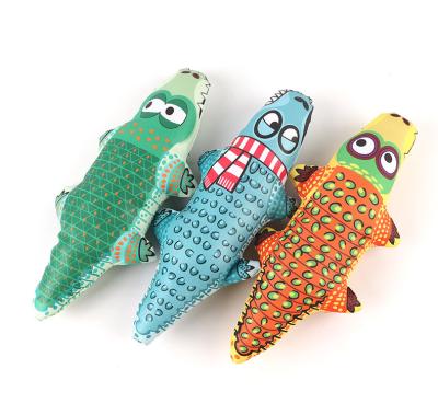 China Amazon Viable Interactive Pet Toys Squeak Healthy Cute Crocodile Shape Dog Training Bite Toys Supplies for sale