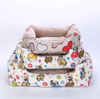 China Car House Car Waterproof Design Puppy Mat With Love Soft Bed Waterproof And Washable Pet Beds For Small And Medium Sized Pet for sale