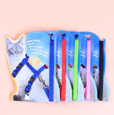 China Nylon Type Breast Strap Cat Chain Pet Leash Reflective Direct Cat Dog Rope Sale Manufacturer Supplies for sale