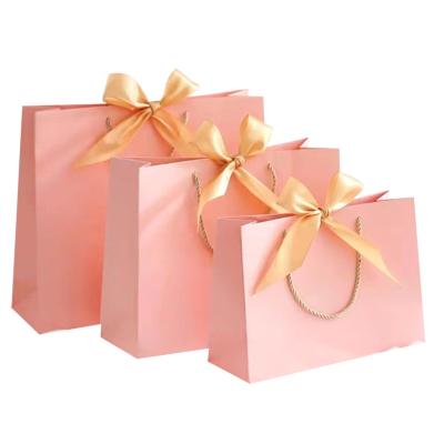 China Recycled Materials Luxury Mixed Size Custom Gift Shopping Bags With Handles Bulk Paper Bags for sale