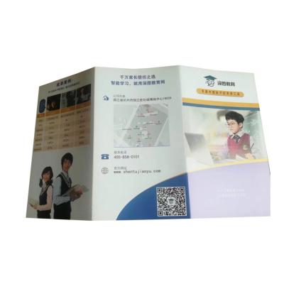 China Custom Flyer Menu Flyers Printing Full Color Custom Trifold Booklet Leaflet Printing Service Brochures for sale