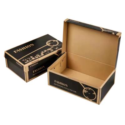 China Recycled Materials Folding Packaging Paper Gift Boxes For Clothes And Shoes Packaging Shoe Boxes for sale