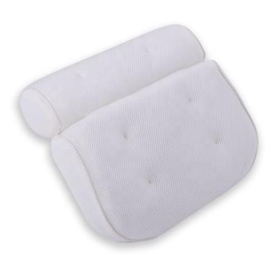 China Sustainable Shinnwa 3d mesh spa bath pillow bathpillow headrest with 6 suction cups for sale