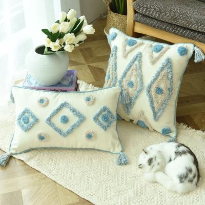 China Sustainable Wholesale Shinnwa Custom Tufted Textured Pillow Cover Shaggy Home Decorative Cushion Cover for sale