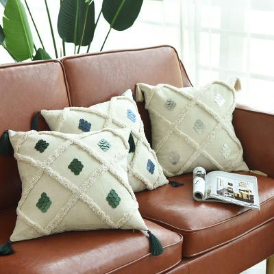 China Nordic Creative Custom Made Tassels Crate Decorative Home Design Sofa Shinnwa Pillows Cover for sale