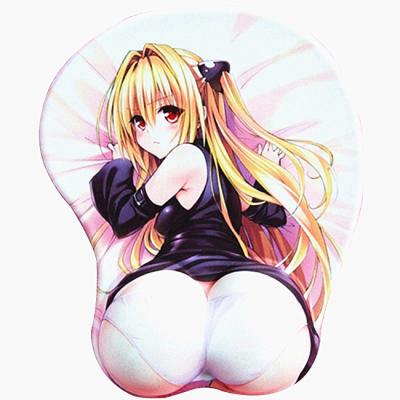 China With Wrist Rest Mouse Pad With Gel Rest Base Non-slip Rubber Fiber Outdoor Sexy Girl 3D Custom For Gaming PC Laptop Gaming Mousepad for sale