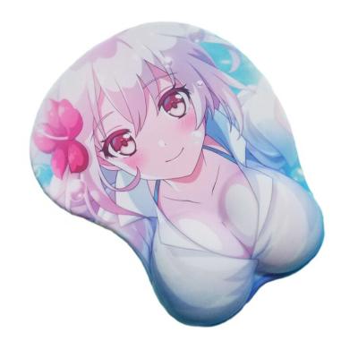 China Base PASSIONATE Non-slip Rubber Fiber 3D Sexy Girl Outdoor Sexy Mouse Pad With Gel Rest Custom Mouse Pad for sale